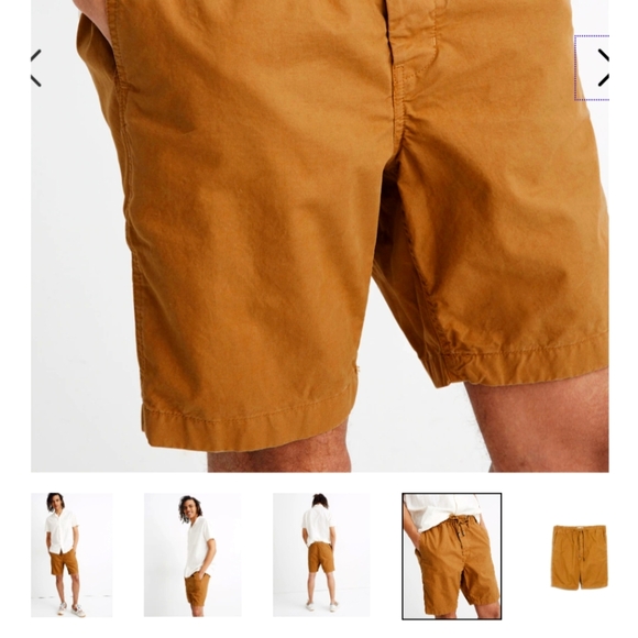 Madewell Unisex Drawstring Shorts - Size Medium - Picture 2 of 2